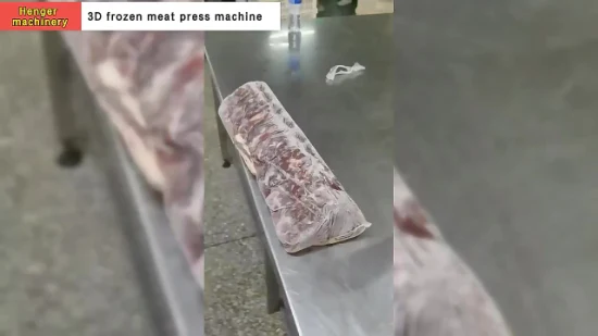 Prensa de carne de troquel doble de alta calidad y máquina de prensado de formas 3D para carne para la industria