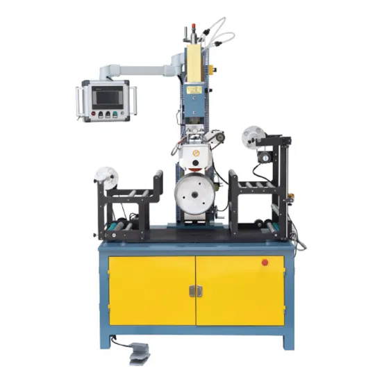 Máquina de estampación en caliente de lámina dorada, botella plana redonda de fábrica, Máquina de transferencia de calor de placa grande